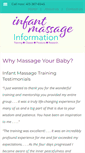 Mobile Screenshot of infantmassage.info